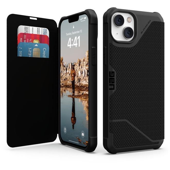 UAG - iPhone 14 Plus Hülle - Robustes Hardcase - Metropolis Series - kevlar schwarz