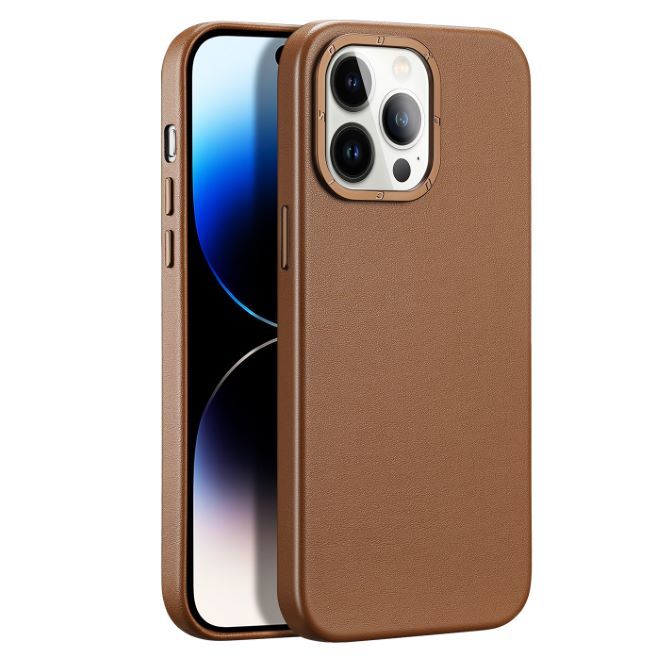 Dux Ducis - iPhone 14 Pro Hülle - MagSafe kompatibel - Hardcase - Grit Series - braun