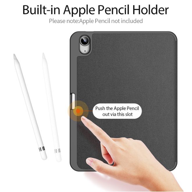 Dux Ducis - iPad 2025 (11. Gen) / iPad 2022 (10. Gen) Hülle - Apple Pencil Schutzfach - Domo Series - schwarz