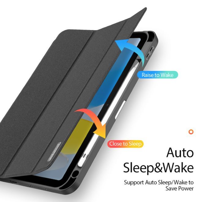 Dux Ducis - iPad 2025 (11. Gen) / iPad 2022 (10. Gen) Hülle - Apple Pencil Schutzfach - Domo Series - schwarz