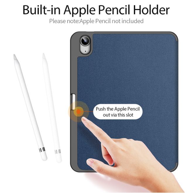 Dux Ducis - iPad 2025 (11. Gen) / iPad 2022 (10. Gen) Hülle - Apple Pencil Schutzfach - Domo Series - blau