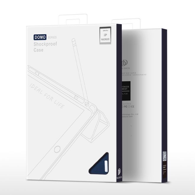 Dux Ducis - iPad 2025 (11. Gen) / iPad 2022 (10. Gen) Hülle - Apple Pencil Schutzfach - Domo Series - blau