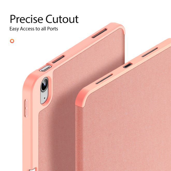 Dux Ducis - iPad 2025 (11. Gen) / iPad 2022 (10. Gen) Hülle - Apple Pencil Schutzfach - Domo Series - pink
