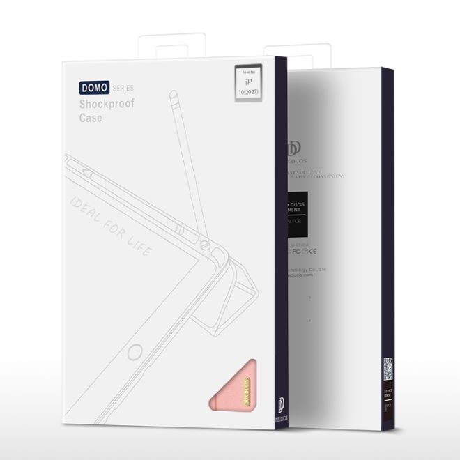 Dux Ducis - iPad 2025 (11. Gen) / iPad 2022 (10. Gen) Hülle - Apple Pencil Schutzfach - Domo Series - pink