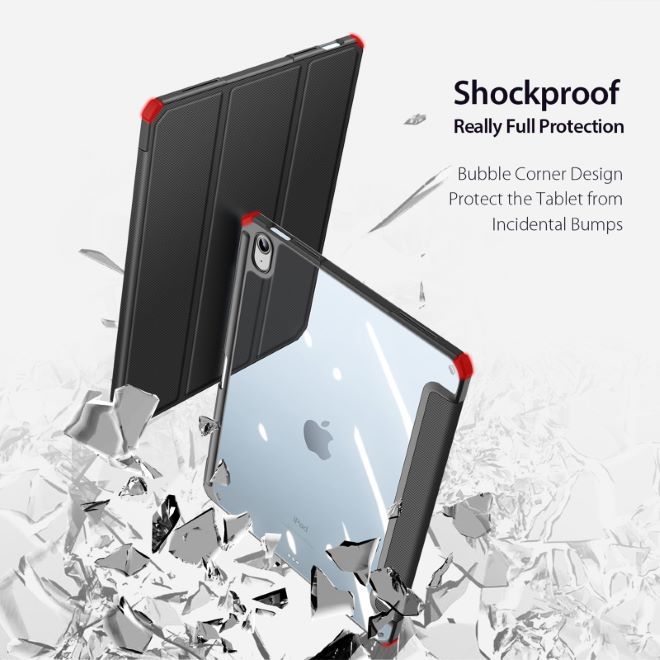 Dux Ducis - iPad 2025 (11. Gen) / iPad 2022 (10. Gen) Hülle - Leder Bookcover - Toby Series - schwarz