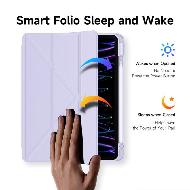 Dux Ducis - iPad Pro 11 (2022 / 2021 / 2020 / 2018) Hülle - Leder Bookcover - Magi Series - purpur