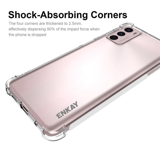 Enkay - Motorola Moto G42 4G Handyhülle - Robustes TPU Softcase - transparent