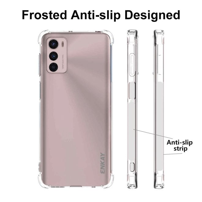 Enkay - Motorola Moto G42 4G Handyhülle - Robustes TPU Softcase - transparent