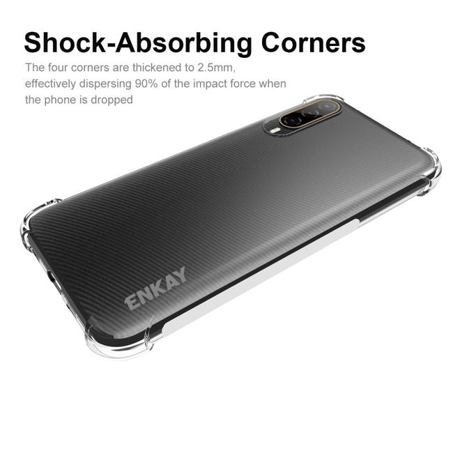 Enkay - HTC Desire 22 Pro 5G Handyhülle - Robustes TPU Softcase - transparent