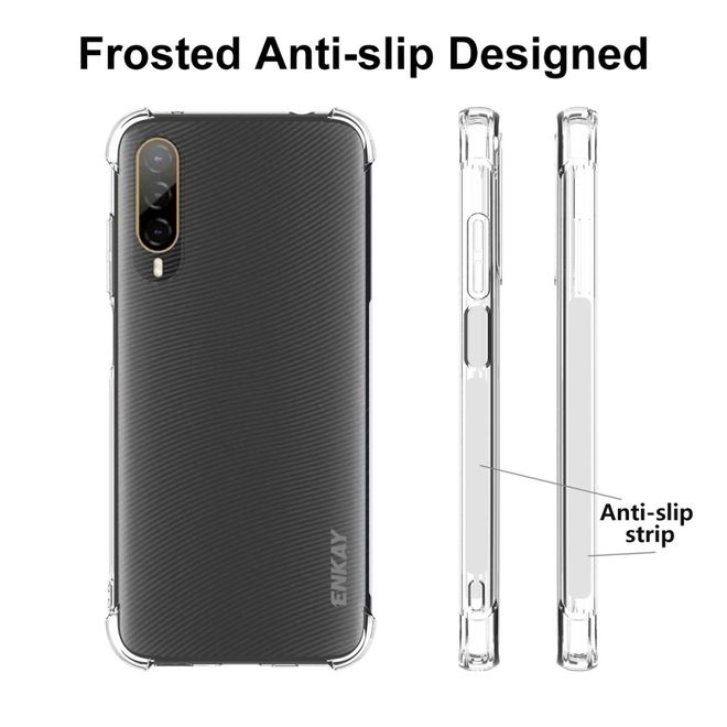 Enkay - HTC Desire 22 Pro 5G Handyhülle - Robustes TPU Softcase - transparent