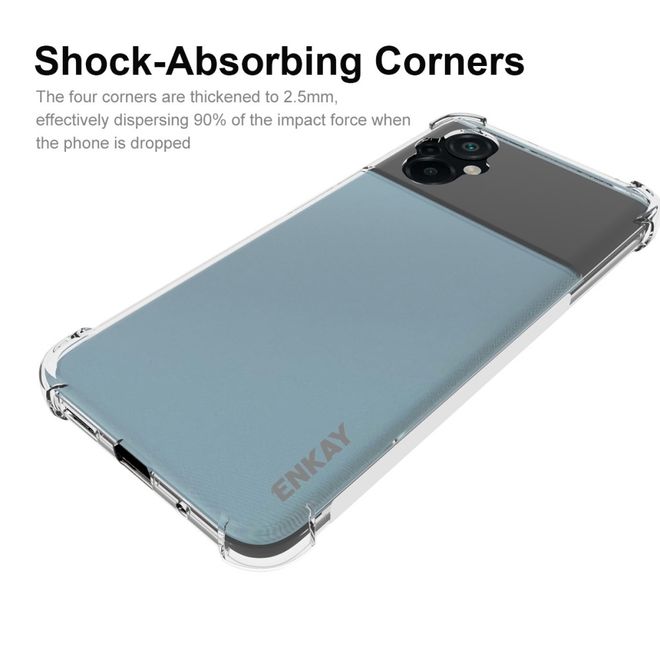 Enkay - Xiaomi Poco M5 4G Handyhülle - Robustes TPU Softcase - transparent