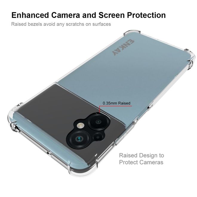 Enkay - Xiaomi Poco M5 4G Handyhülle - Robustes TPU Softcase - transparent
