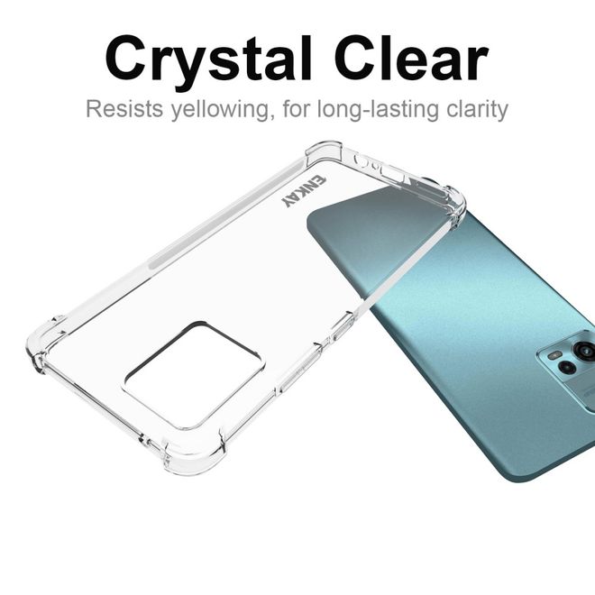 Enkay - Motorola Moto G72 4G Handyhülle - Robustes TPU Softcase - transparent