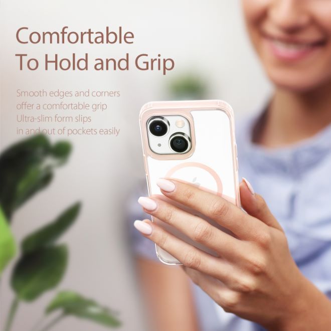 Dux Ducis - iPhone 14 Plus Hülle - Hardcase - MagSafe - Clin2 Series - pink
