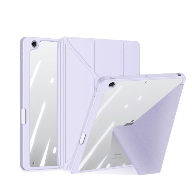 Dux Ducis - iPad 10.2 (2021 / 2020 / 2019) Hülle - Leder Bookcover - Magi Series - purpur