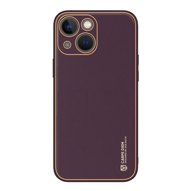 Dux Ducis - iPhone 14 Hülle - Edles Hardcase - Yolo Series - purpur
