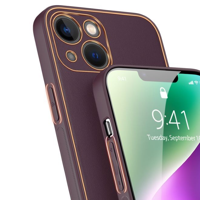 Dux Ducis - iPhone 14 Hülle - Edles Hardcase - Yolo Series - purpur