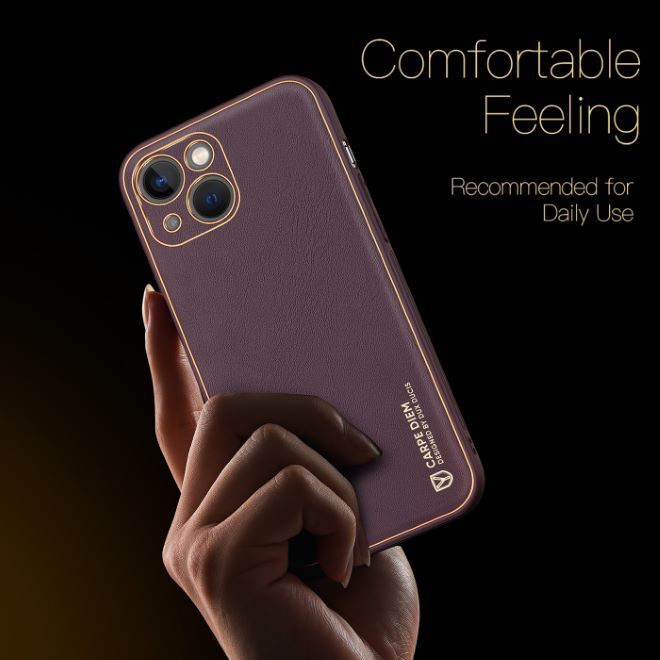 Dux Ducis - iPhone 14 Hülle - Edles Hardcase - Yolo Series - purpur