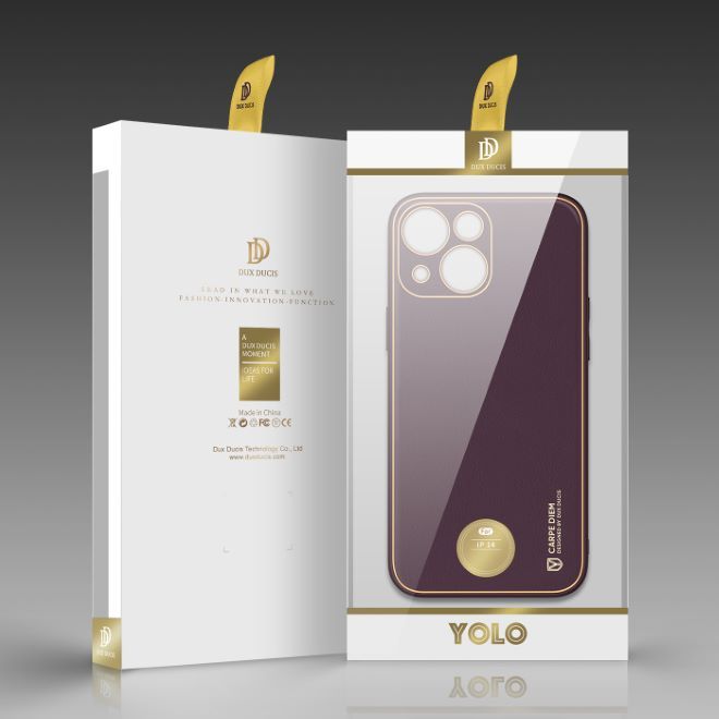 Dux Ducis - iPhone 14 Hülle - Edles Hardcase - Yolo Series - purpur