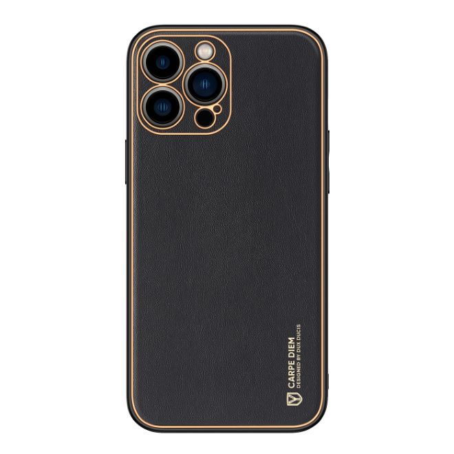 Dux Ducis - iPhone 14 Pro Hülle - Edles Hardcase - Yolo Series - schwarz