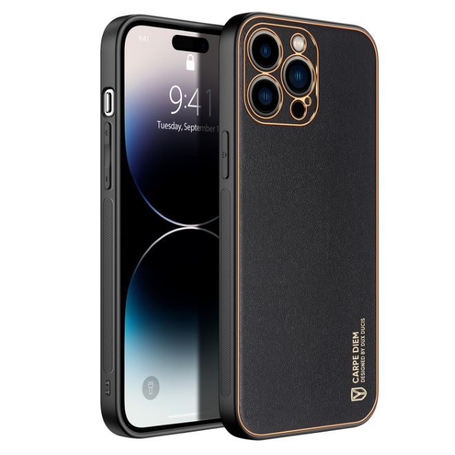 Dux Ducis - iPhone 14 Pro Hülle - Edles Hardcase - Yolo Series - schwarz