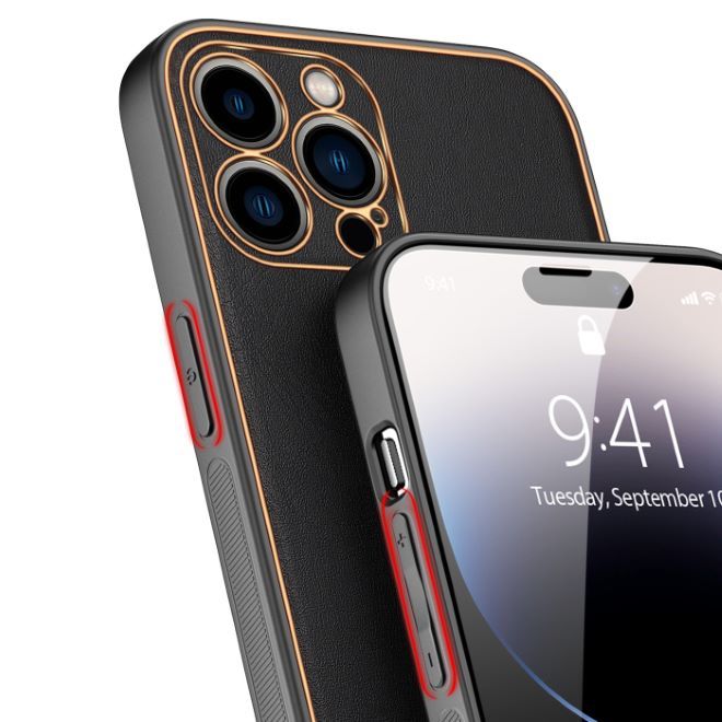 Dux Ducis - iPhone 14 Pro Hülle - Edles Hardcase - Yolo Series - schwarz