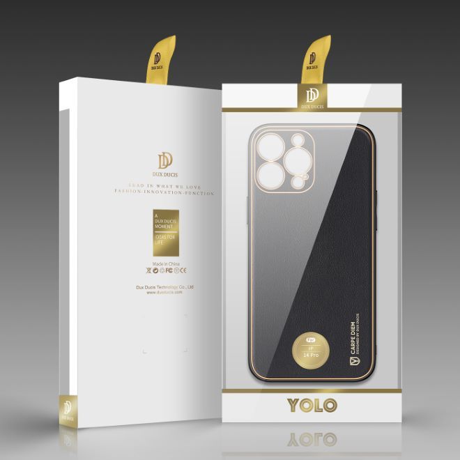 Dux Ducis - iPhone 14 Pro Hülle - Edles Hardcase - Yolo Series - schwarz