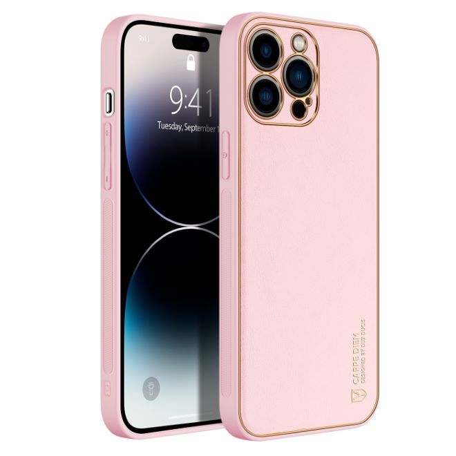 Dux Ducis - iPhone 14 Pro Max Hülle - Edles Hardcase - Yolo Series - pink