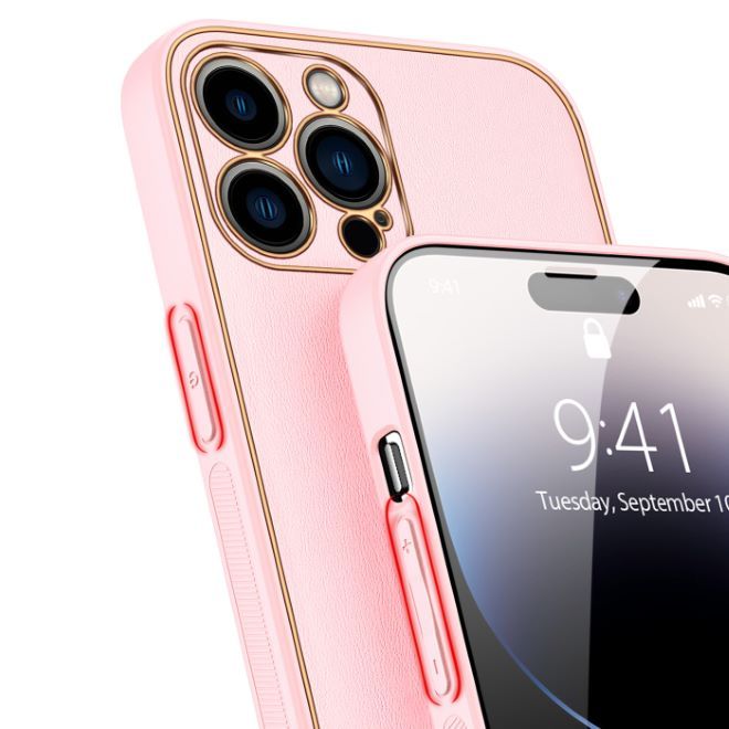 Dux Ducis - iPhone 14 Pro Max Hülle - Edles Hardcase - Yolo Series - pink