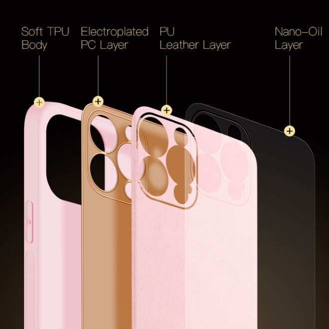 Dux Ducis - iPhone 14 Pro Max Hülle - Edles Hardcase - Yolo Series - pink