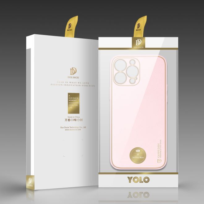 Dux Ducis - iPhone 14 Pro Max Hülle - Edles Hardcase - Yolo Series - pink