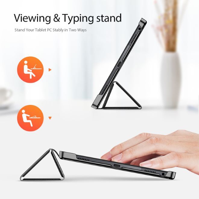 Dux Ducis - Lenovo Tab P11 Gen 2 Hülle - Leder Smart Flip Case - Domo Series - schwarz