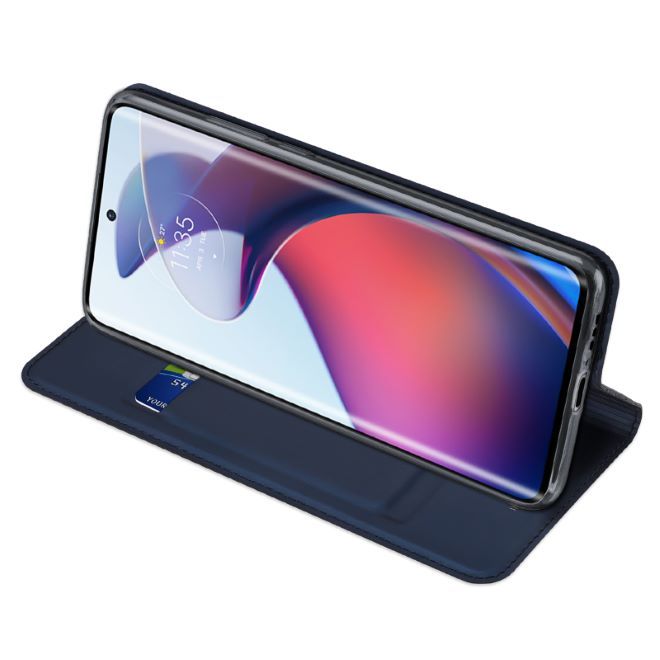 Dux Ducis - Motorola Edge 30 Fusion Hülle  - Handy Bookcover - Skin Pro Series - blau