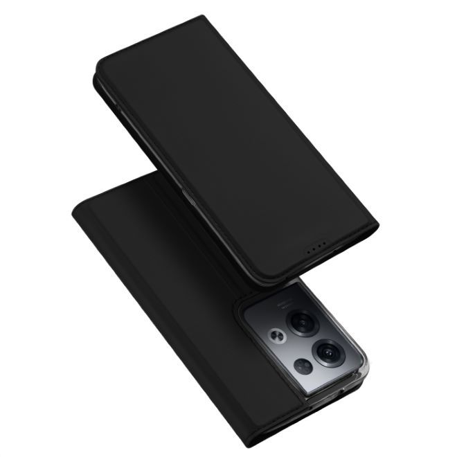 Dux Ducis - Oppo Reno8 Pro Hülle  - Handy Bookcover - Skin Pro Series - schwarz