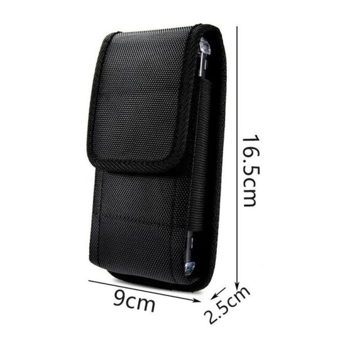 Universelle Outdoor Gürtel Handyhülle ( 5.2 bis 5.5") - mit Gürtelclip - schwarz