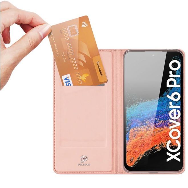 Dux Ducis - Samsung Galaxy Xcover6 Pro Hülle  - Handy Bookcover - Skin Pro Series - rosa