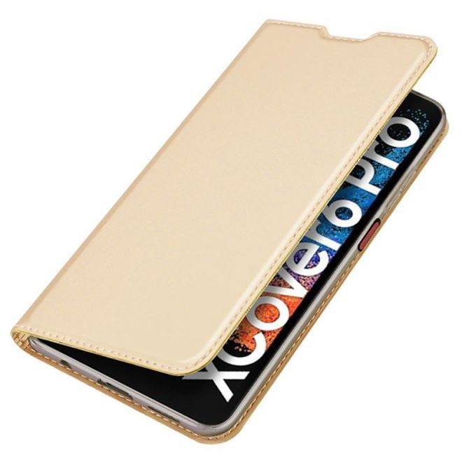 Dux Ducis - Samsung Galaxy Xcover6 Pro Hülle  - Handy Bookcover - Skin Pro Series - gold