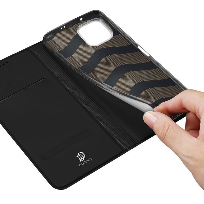 Dux Ducis - Huawei nova Y61 Hülle  - Handy Bookcover - Skin Pro Series - schwarz