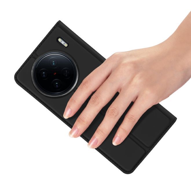 Dux Ducis - vivo X90 Pro Hülle - Handy Bookcover - Skin Pro Series - schwarz