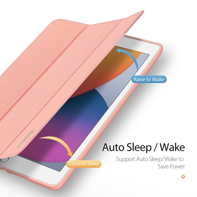Dux Ducis - iPad 10.2 (2021 / 2020 / 2019) Hülle - Apple Pencil Schutzfach - Domo Series - pink
