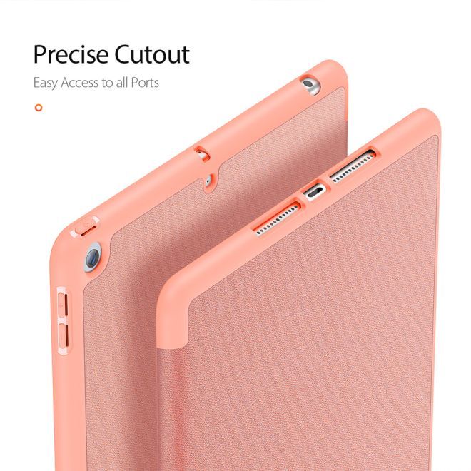 Dux Ducis - iPad 10.2 (2021 / 2020 / 2019) Hülle - Apple Pencil Schutzfach - Domo Series - pink