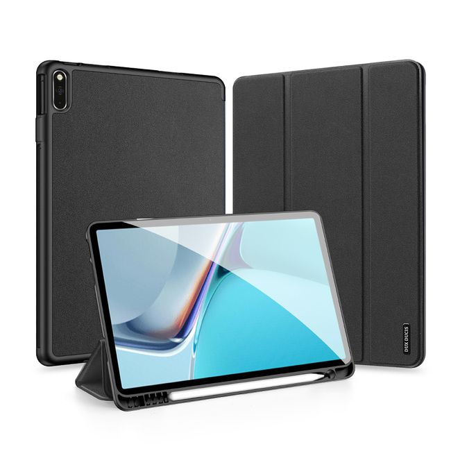 Dux Ducis - Huawei MatePad Pro 11 (2022) Hülle - Leder Smart Flip Case - Domo Series - schwarz