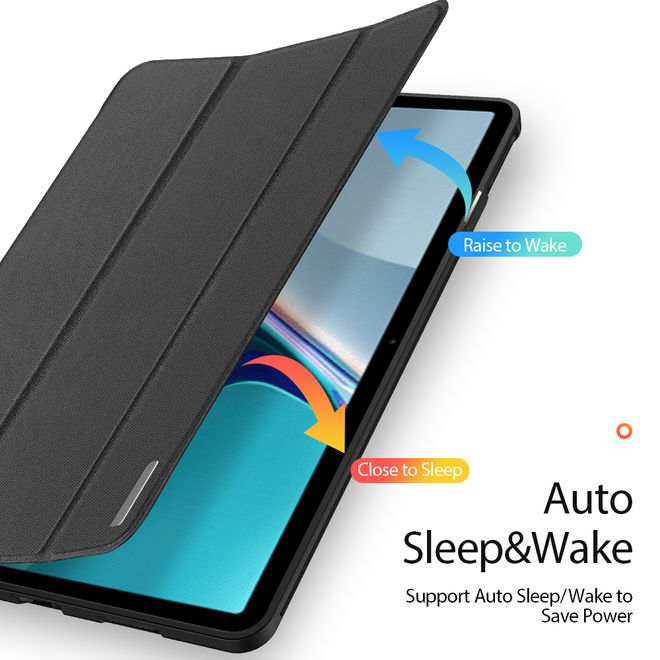 Dux Ducis - Huawei MatePad Pro 11 (2022) Hülle - Leder Smart Flip Case - Domo Series - schwarz