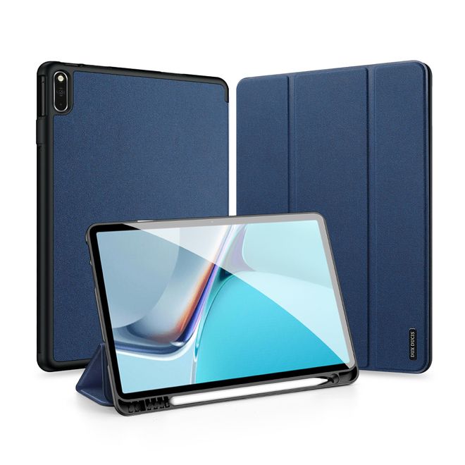 Dux Ducis - Huawei MatePad Pro 11 (2022) Hülle - Leder Smart Flip Case - Domo Series - blau