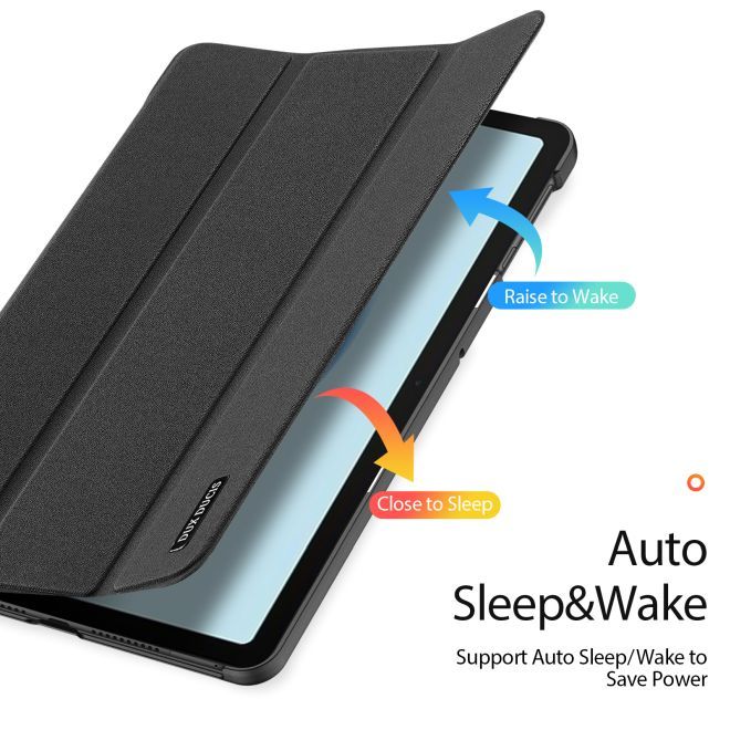 Dux Ducis - Huawei MatePad SE 10.4 (2022) Hülle - Leder Smart Flip Case - Domo Series - schwarz