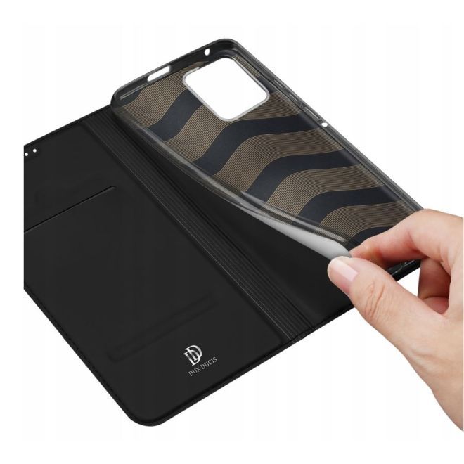Dux Ducis - Motorola Edge 40 Pro Hülle - Handy Bookcover - Skin Pro Series - schwarz