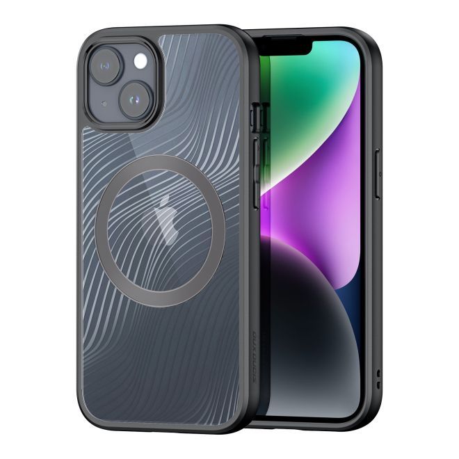 Dux Ducis - iPhone 15 Plus Hülle - Hardcase - MagSafe - Aimo Mag Series - schwarz