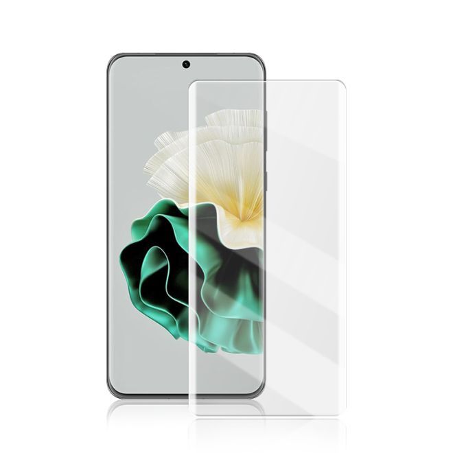 Huawei P60 Pro Panzerglas UV Liquid 3D - Displayschutz aus gehärtetem Glas - transparent
