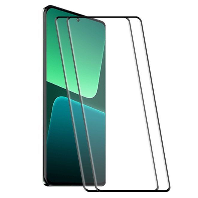 Enkay - Xiaomi 13 Pro / 13 Ultra Schutzglas Displayschutz - 3D Full Glue Panzer Glas - 0.26mm dick - 2 Stück - transparent