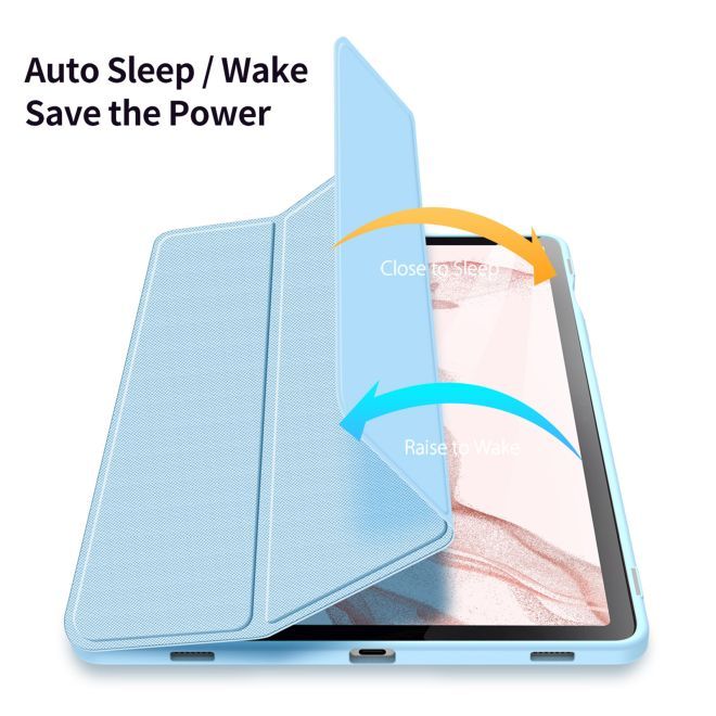 Dux Ducis - Samsung Galaxy Tab S9 / S9 FE Hülle - Leder Bookcover - Toby Series - blau